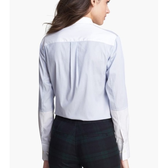 Theory Ress Pinstripe Blouse - Picture 2 of 5